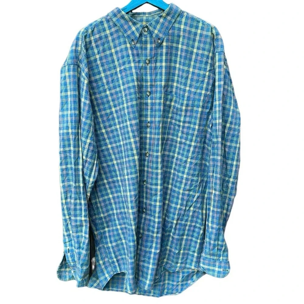 The Territory Ahead men's XLT plaid button down shirt